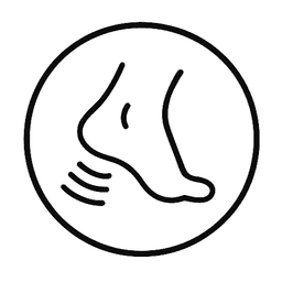Plantar fascia stress diagram